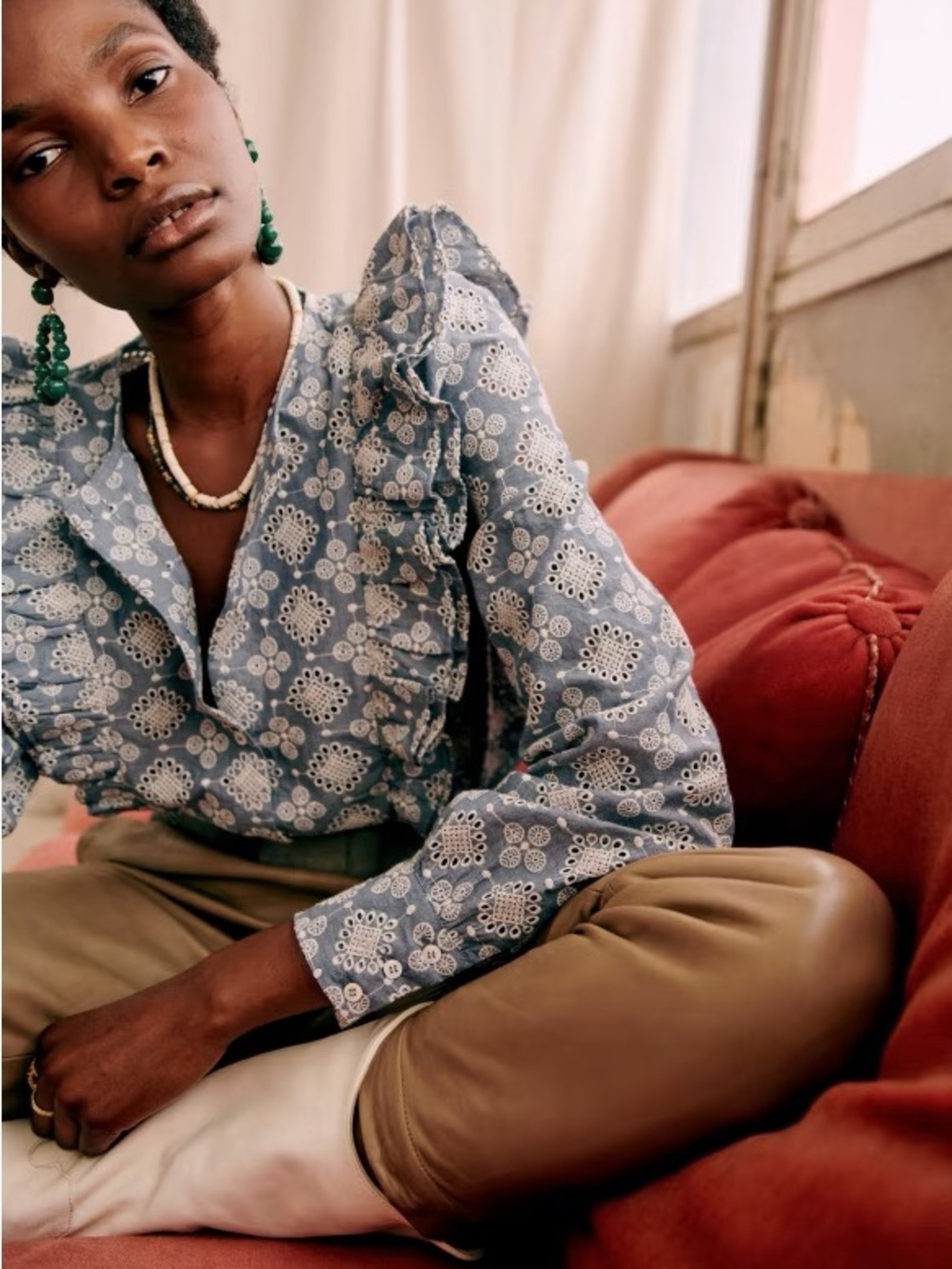 Sézane Boby Shirt in Chambray